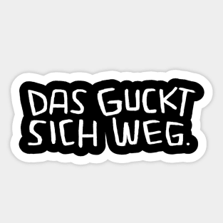 Das guckt sich weg, Lustiger Handwerker Spruch Sticker